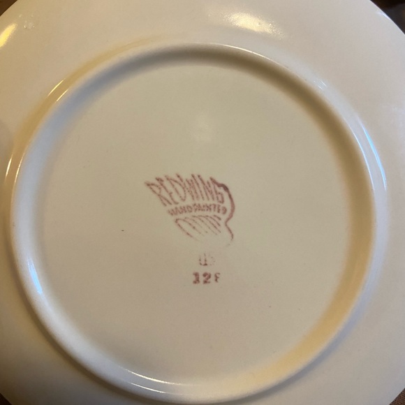Set of 2 Vintage Redwing Handpainted Dessert Plates “Tip Toe - Picture 3 of 3